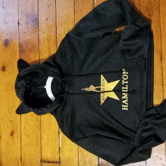 Unofficial "Hamilton" cat ear crop hoodie sz.small - Picture 3 of 5